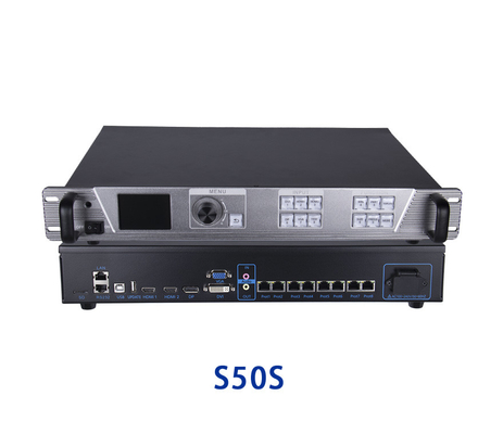 Sysolution 2 en 1 procesador video S50S, 8 salidas de Ethernet, 5200,000 pixeles, 4k 60Hz, 4 imágenes
